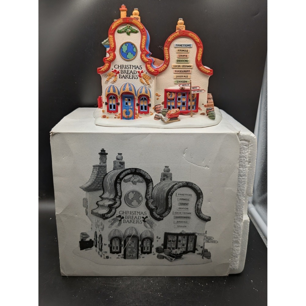 Dept 56 Christmas Bread Bakers Village Building Holiday Bakery Decor with Box